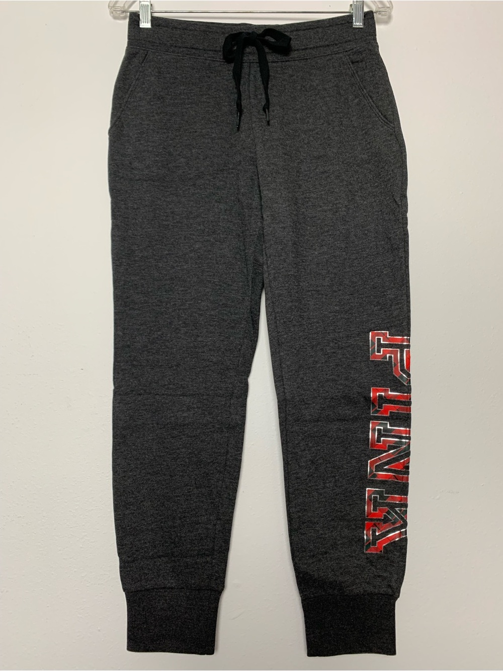 NWT Small Victoria’s Secret PINK Fleece Skinny Jogger Joggers Plaid Sweatpants